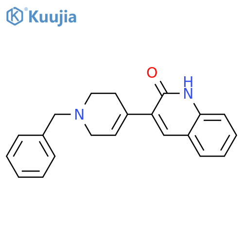 2(1H)-Quinolinone, 3-[1,2,3,6-tetrahydro-1-(phenylmethyl)-4-pyridinyl]- structure