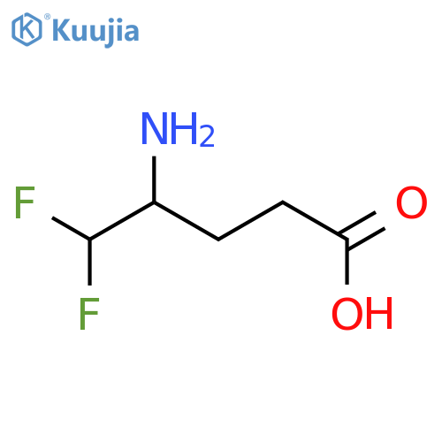 4-amino-5,5-difluoropentanoic acid structure