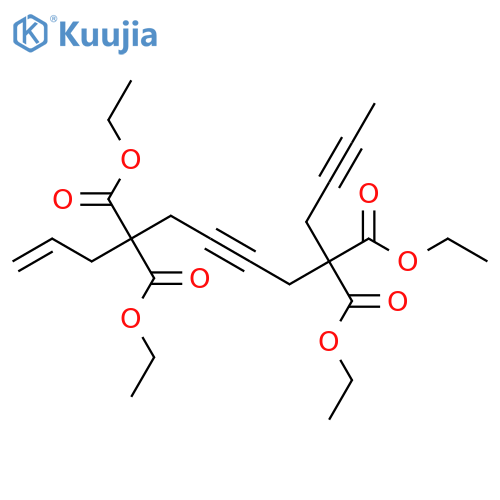 1-Tridecene-6,11-diyne-4,4,9,9-tetracarboxylic acid, tetraethyl ester structure