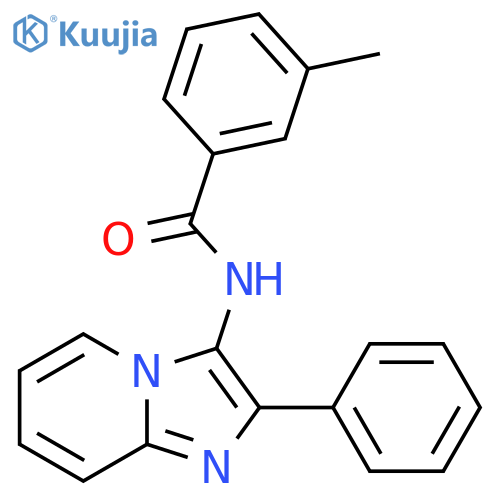 3-methyl-N-{2-phenylimidazo1,2-apyridin-3-yl}benzamide structure