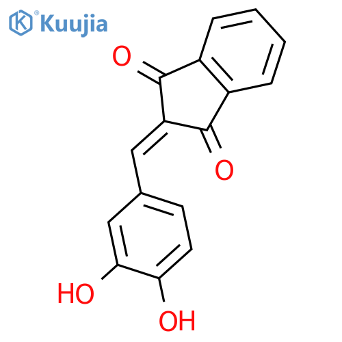 2-[(3,4-dihydroxyphenyl)methylene]-1H-Indene-1,3(2H)-dione structure