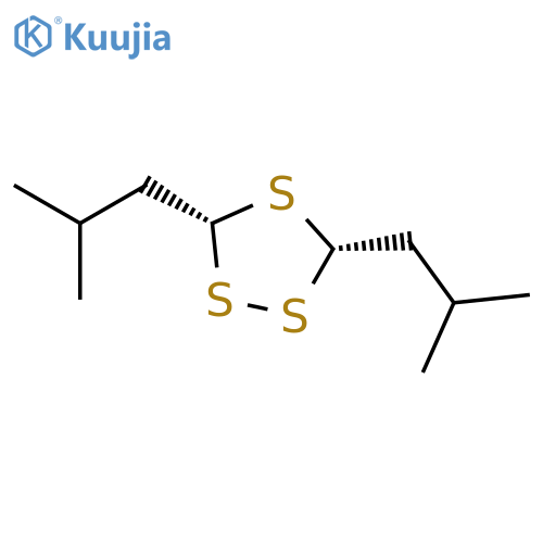1,2,4-Trithiolane,3,5-bis(2-methylpropyl)-, cis- (9CI) structure