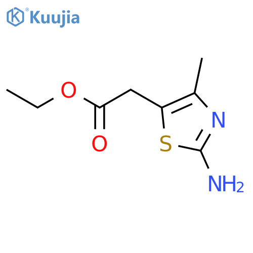 Ethyl 2-(2-amino-4-methylthiazol-5-yl)acetate structure