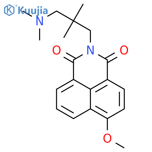 1H-Benz[de]isoquinoline-1,3(2H)-dione,2-[3-(dimethylamino)-2,2-dimethylpropyl]-6-methoxy- structure