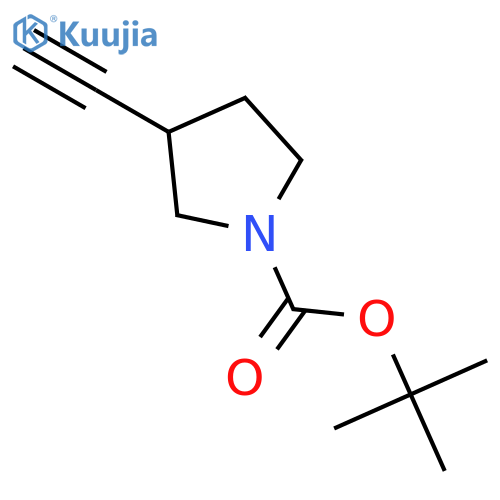 tert-butyl (3S)-3-ethynylpyrrolidine-1-carboxylate structure