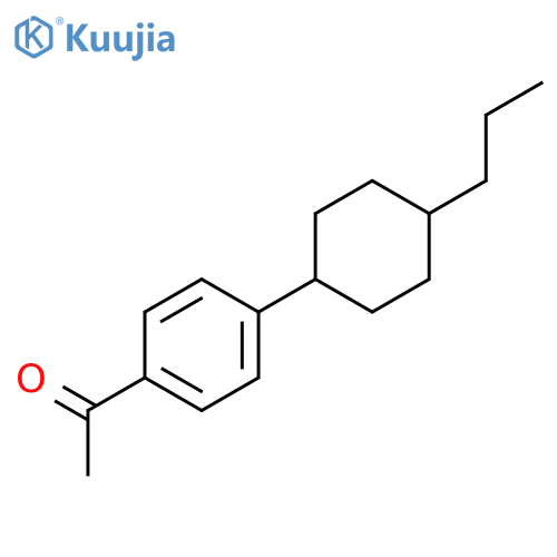 Ethanone,1-[4-(trans-4-propylcyclohexyl)phenyl]- structure
