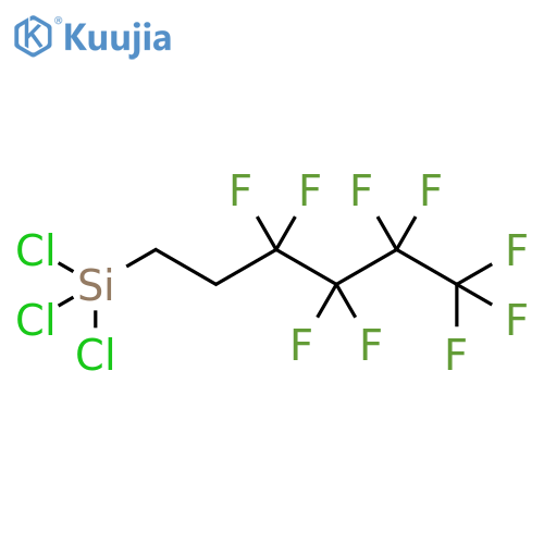 Silane,trichloro(3,3,4,4,5,5,6,6,6-nonafluorohexyl)- structure