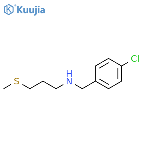 (4-chlorophenyl)methyl3-(methylsulfanyl)propylamine structure