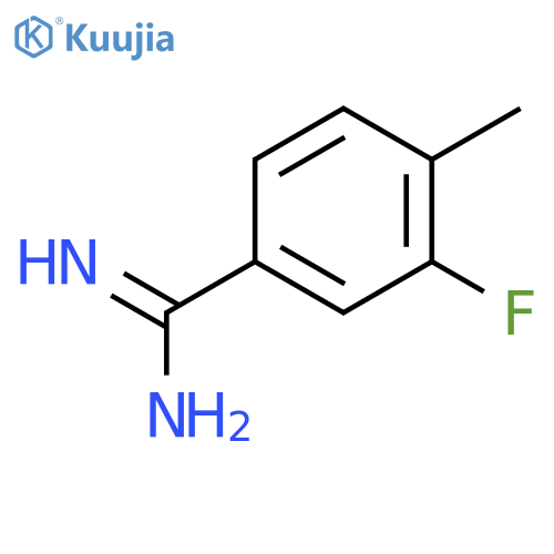 3-fluoro-4-methylbenzene-1-carboximidamide structure