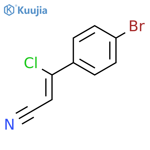 3-(4-Bromophenyl)-3-chloroacrylonitrile structure