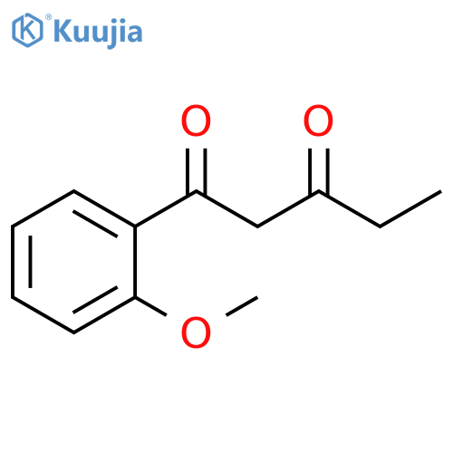 1-(2-methoxyphenyl)pentane-1,3-dione structure