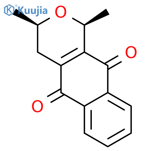 1H-Naphtho[2,3-c]pyran-5,10-dione,3,4-dihydro-1,3-dimethyl-, (1R,3S)-rel- structure
