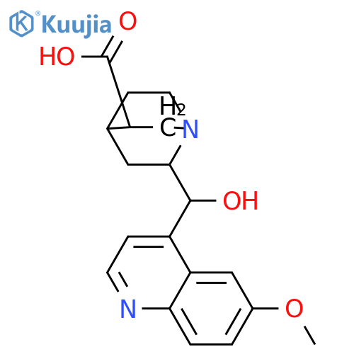 9-Hydroxy-6'-methoxy-11-norcinchonan-10-oic acid; (8R,9S)-form structure