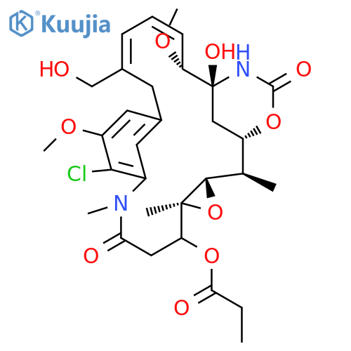 Maytansine, 2-de(acetylmethylamino)-30-hydroxy- structure