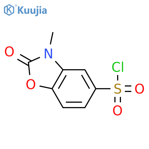 3-methyl-2-oxo-2,3-dihydro-1,3-benzoxazole-5-sulfonyl chloride structure
