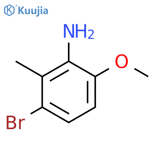 3-Bromo-6-methoxy-2-methylaniline structure
