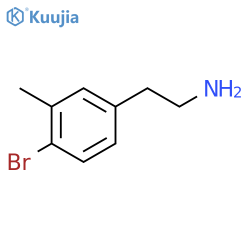 2-(4-bromo-3-methylphenyl)ethan-1-amine structure