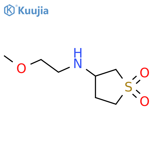 3-[(2-methoxyethyl)amino]-1λ?-thiolane-1,1-dione structure