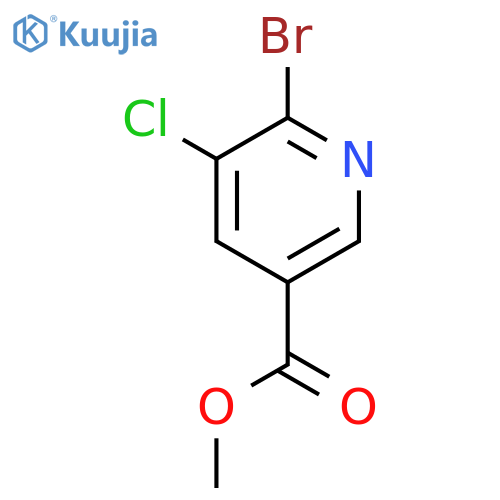 Methyl 6-Bromo-5-chloropyridine-3-carboxylate structure