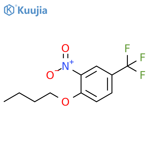 1-butoxy-2-nitro-4-(trifluoromethyl)benzene structure