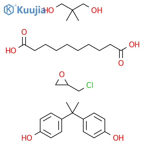 Decanedioic acid, polymer with (chloromethyl)oxirane, 2,2-dimethyl-1,3-propanediol and 4,4-(1-methylethylidene)bisphenol structure