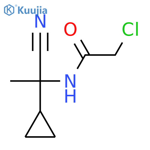 2-CHLORO-N-(1-CYANO-1-CYCLOPROPYLETHYL)ACETAMIDE structure