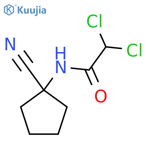 2,2-Dichloro-N-(1-cyanocyclopentyl)-acetamide structure