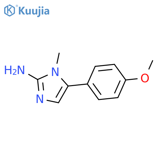 5-(4-methoxyphenyl)-1-methyl-1H-Imidazol-2-amine structure