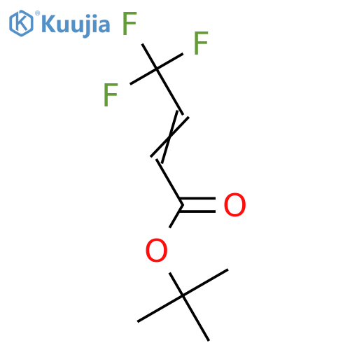 2-Butenoic acid, 4,4,4-trifluoro-, 1,1-dimethylethyl ester structure