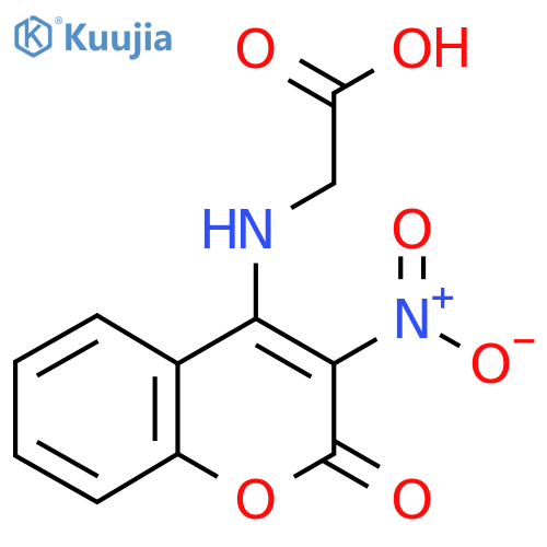 (3-Nitro-2-oxo-2H-chromen-4-ylamino)-acetic acid structure
