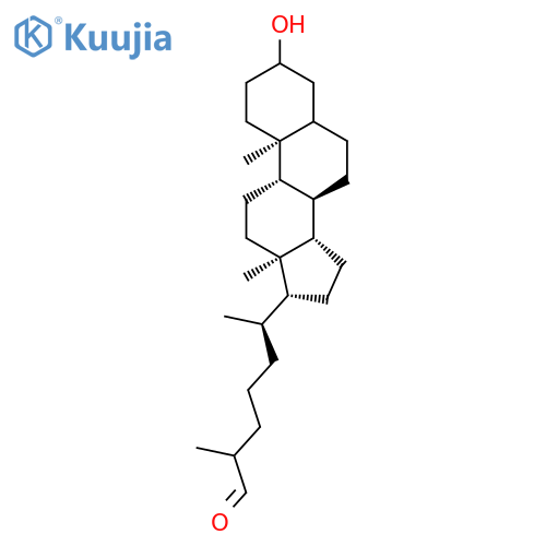 Cholestan-26-al,3-hydroxy-, (3a,5b)- (9CI) structure
