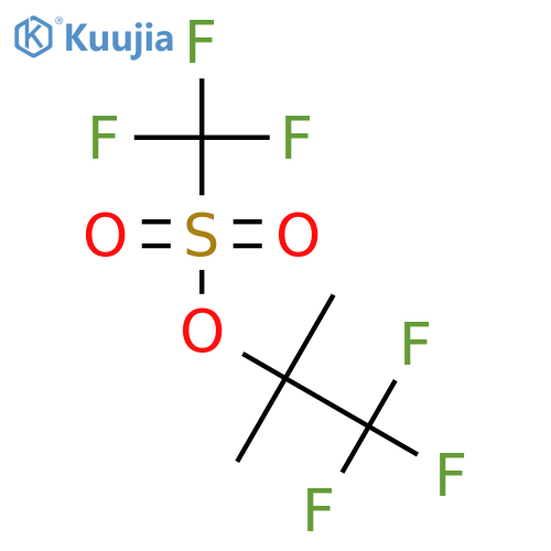 Methanesulfonic acid, trifluoro-, 2,2,2-trifluoro-1,1-dimethylethyl ester structure