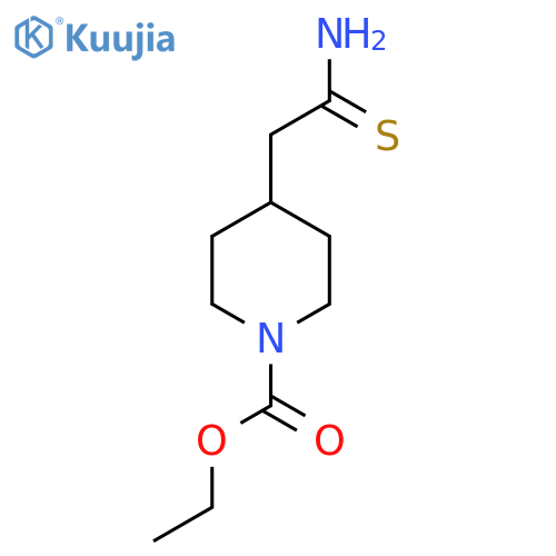 ethyl 4-(carbamothioylmethyl)piperidine-1-carboxylate structure