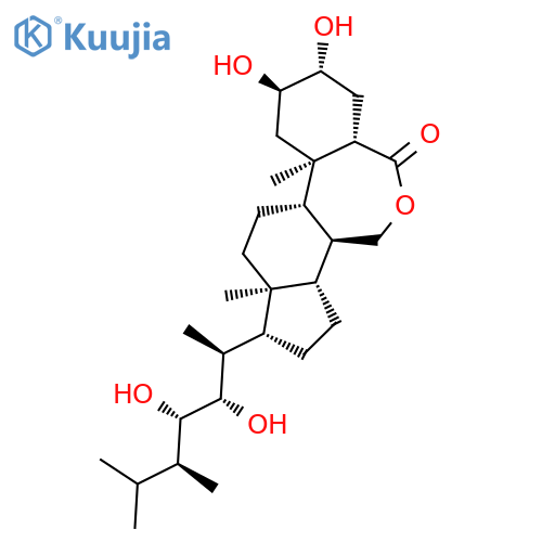 6H-Benz[c]indeno[5,4-e]oxepin-6-one,1-[(1S,2S,3S,4R)-2,3-dihydroxy-1,4,5-trimethylhexyl]hexadecahydro-8,9-dihydroxy-10a,12a-dimethyl-,(1R,3aS,3bS,6aS,8S,9R,10aR,10bS,12aS)- structure