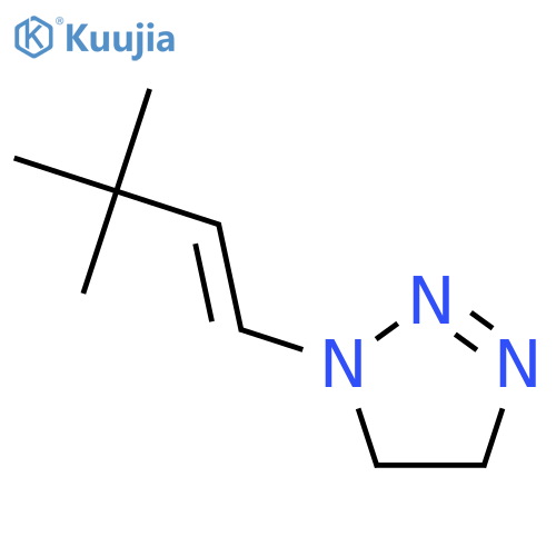 1H-1,2,3-Triazole,1-(3,3-dimethyl-1-buten-1-yl)-4,5-dihydro- structure