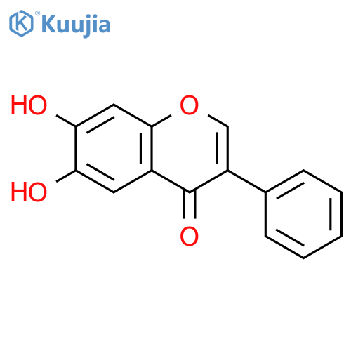 4H-1-Benzopyran-4-one, 6,7-dihydroxy-3-phenyl- structure
