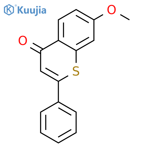 7-methoxy-2-phenyl-4H-thiochromen-4-one structure