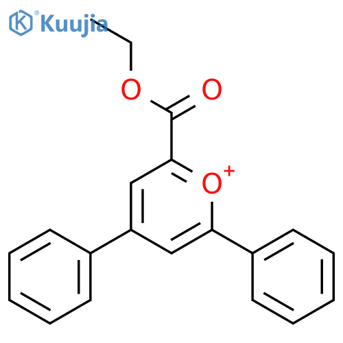 Pyrylium,2-(ethoxycarbonyl)-4,6-diphenyl- structure