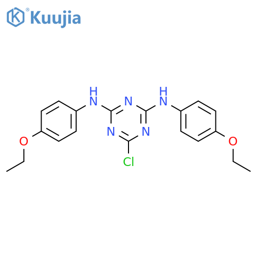 6-Chloro-N,N'-bis(4-ethoxyphenyl)-1,3,5-triazine-2,4-diamine structure