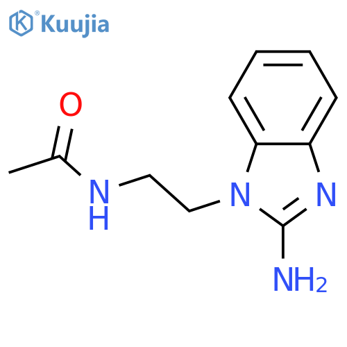 N-2-(2-Amino-benzoimidazol-1-yl)-ethyl-acetamide structure