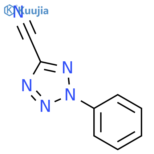 2-phenyltetrazole-5-carbonitrile structure