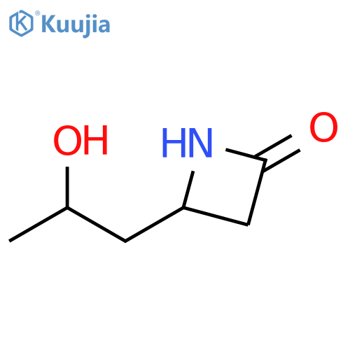 2-Azetidinone, 4-(2-hydroxypropyl)- structure