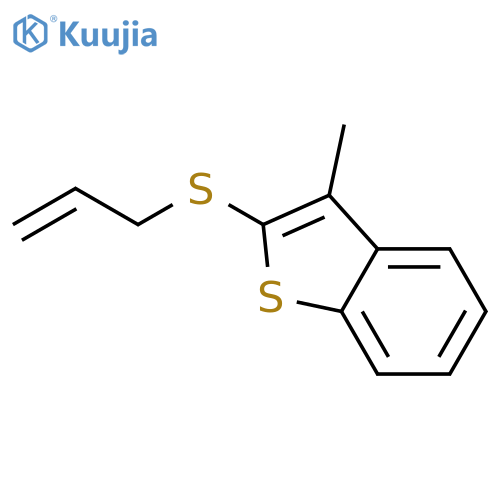 Benzo[b]thiophene, 3-methyl-2-(2-propenylthio)- structure