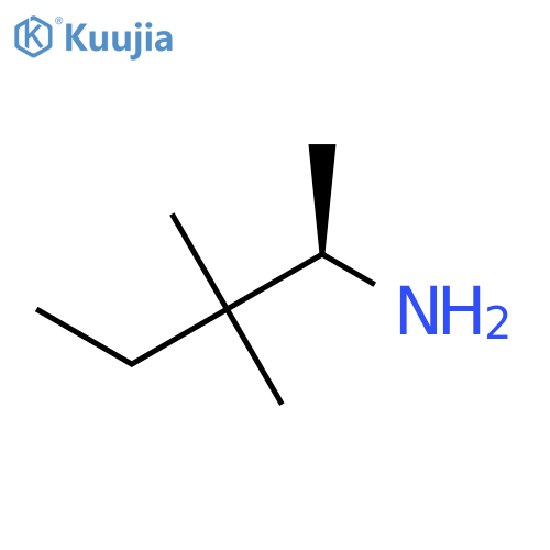 (2R)-3,3-dimethylpentan-2-amine structure