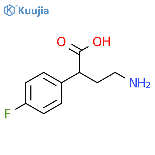 4-amino-2-(4-fluorophenyl)butanoic acid structure