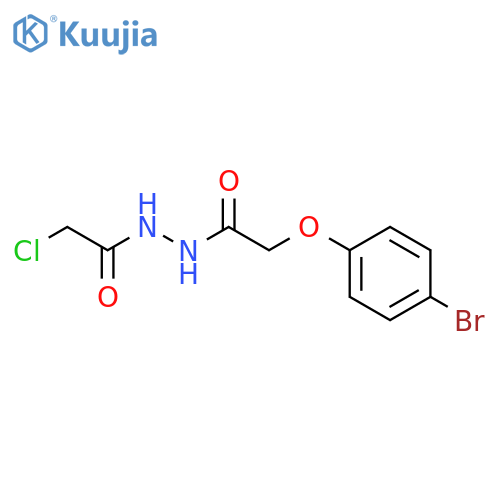 2-(4-bromophenoxy)-N'-(2-chloroacetyl)acetohydrazide structure