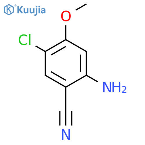 2-amino-5-chloro-4-methoxybenzonitrile structure