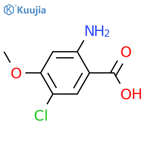 2-Amino-5-chloro-4-methoxybenzoic acid structure