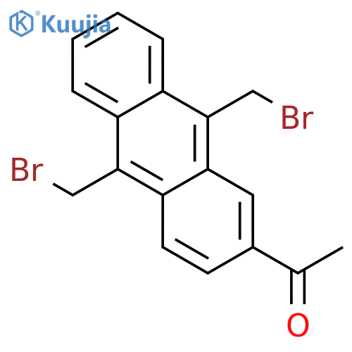 Ethanone, 1-[9,10-bis(bromomethyl)-2-anthracenyl]- structure