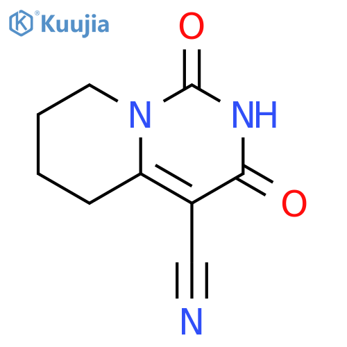 1,3-dioxo-1H,2H,3H,5H,6H,7H,8H-pyrido1,2-cpyrimidine-4-carbonitrile structure